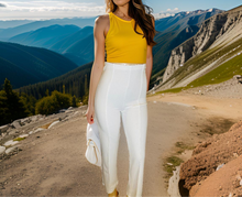 Load image into Gallery viewer, High waisted white pant
