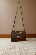 Load image into Gallery viewer, Camel color chain cross bag
