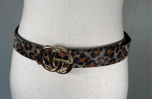 Load image into Gallery viewer, Leopard/gold belt
