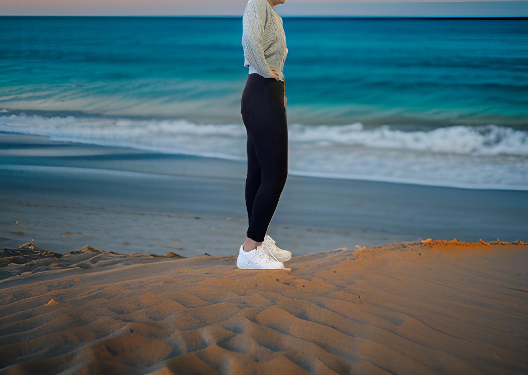 Teal crop sweater