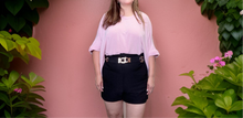 Load image into Gallery viewer, Pink Loose French Terry Top- FINAL SALE
