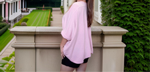 Load image into Gallery viewer, Pink Loose French Terry Top- FINAL SALE
