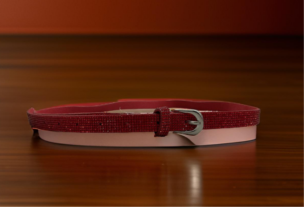 Thin red belt