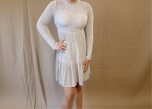 Load image into Gallery viewer, Grey solid ribbed knit mini dress
