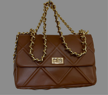 Load image into Gallery viewer, Camel color chain cross bag
