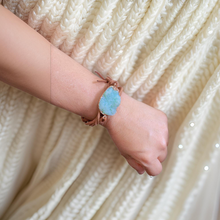 Load image into Gallery viewer, Turquoise leather Bracelet
