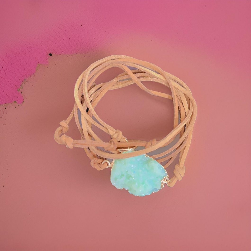 Turquoise leather Bracelet