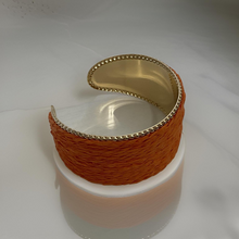 Load image into Gallery viewer, Raffia Cuff Bracelet
