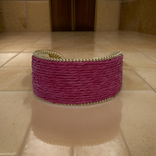 Load image into Gallery viewer, Raffia Cuff Bracelet
