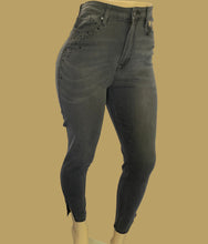 Load image into Gallery viewer, Gray Black skinny jeans
