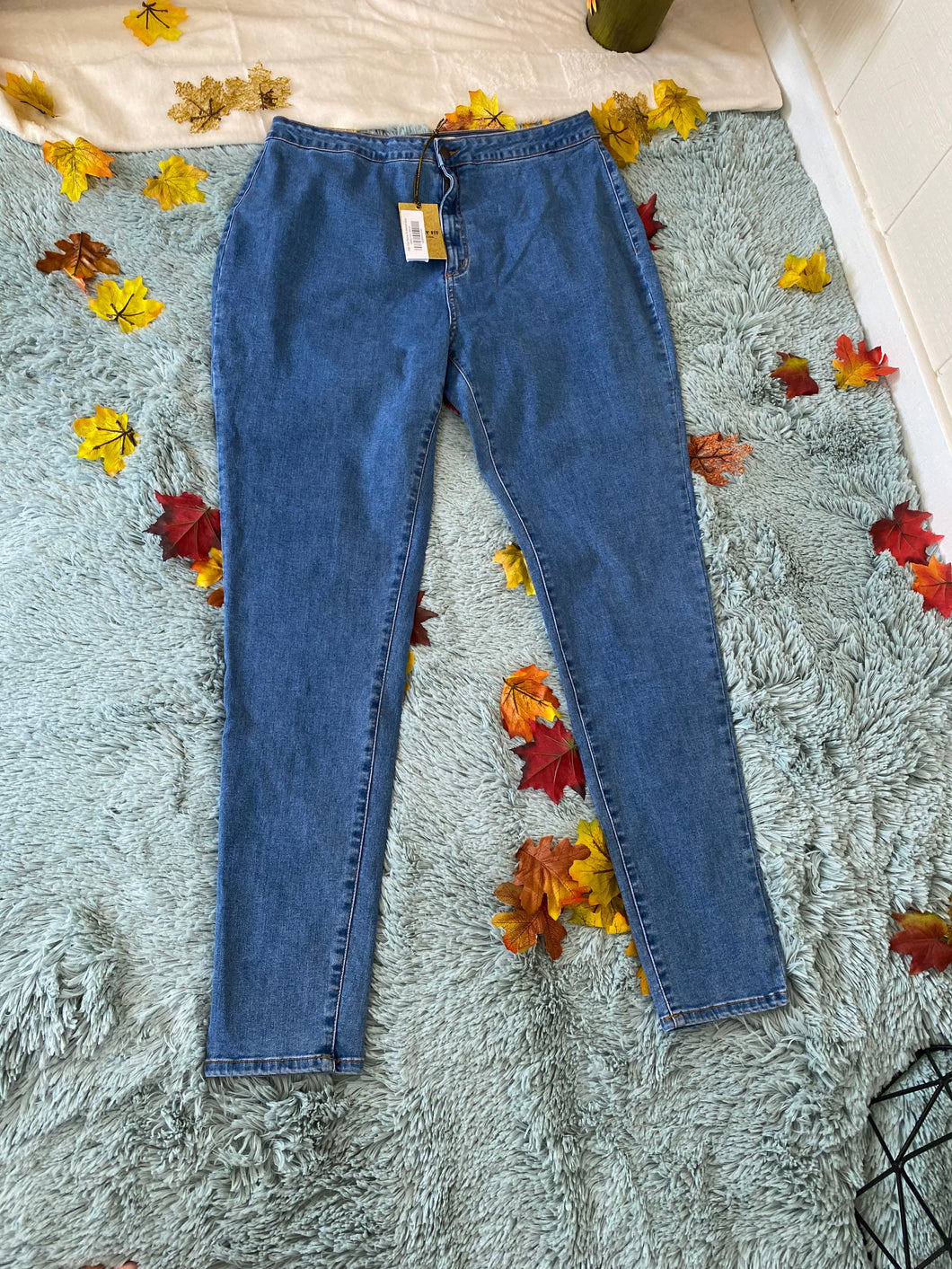 Plus size denim pants