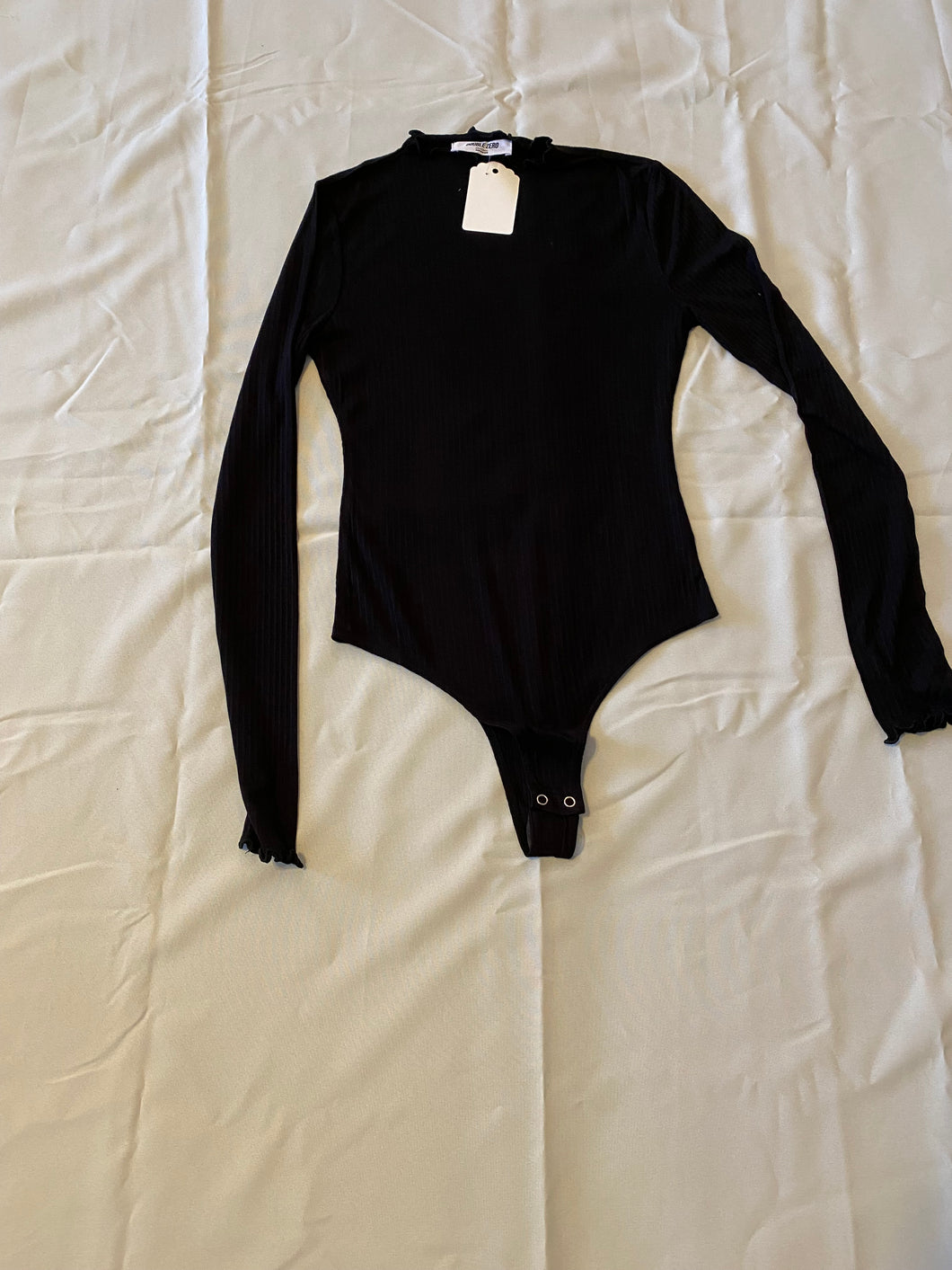 Black bodysuit top