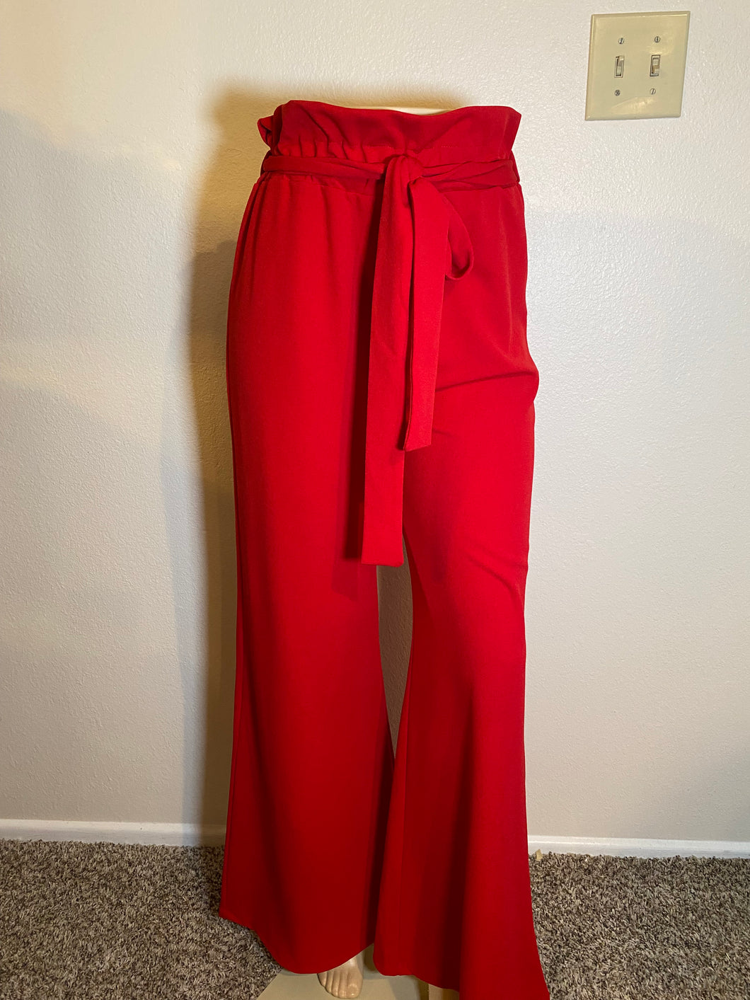 Red pant/wide leg