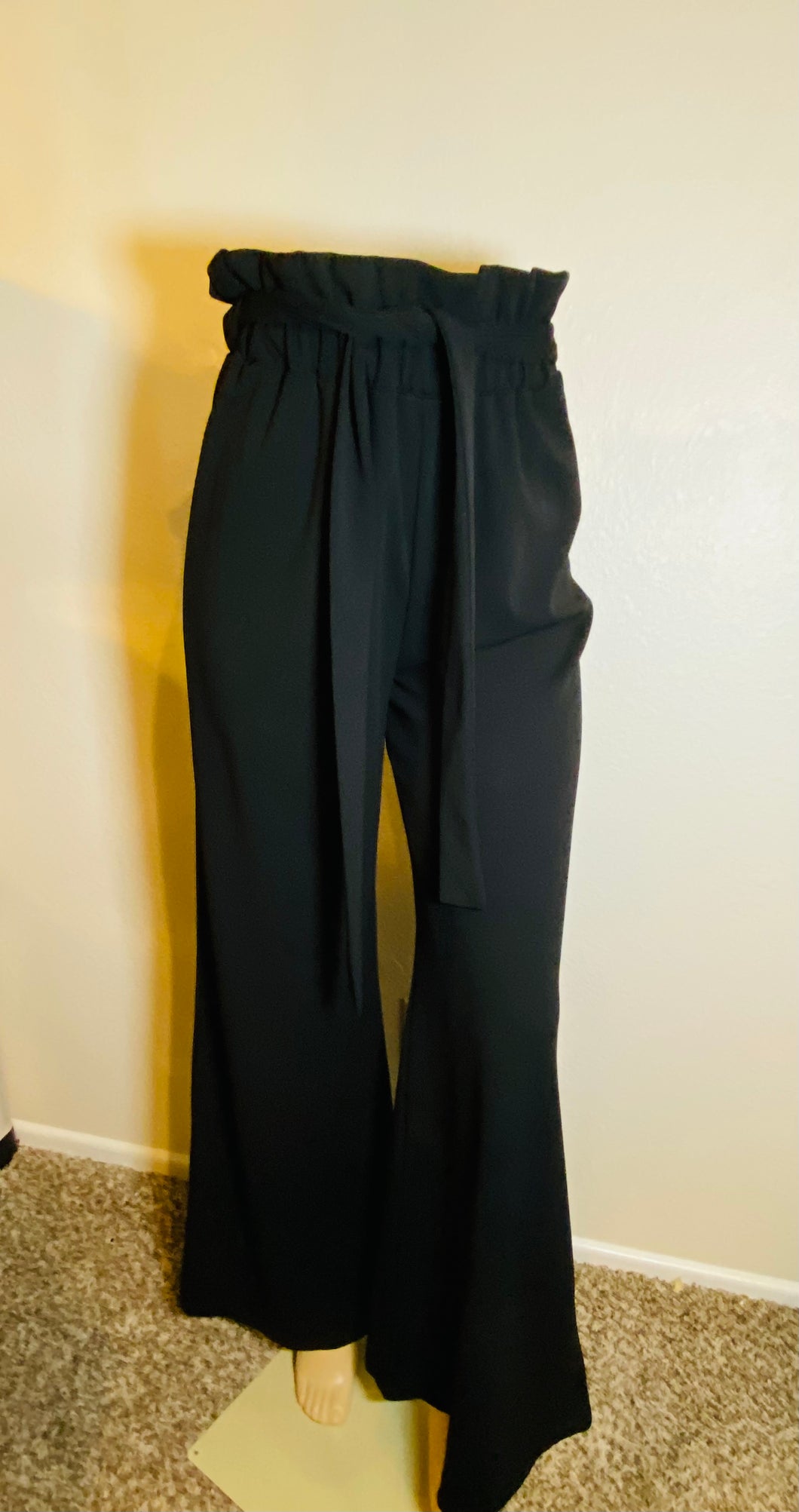 Black wide leg pant