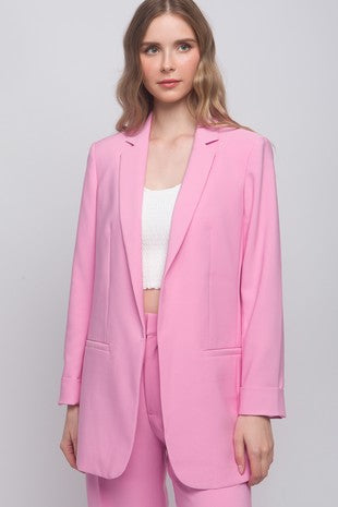 Wood pink blazer